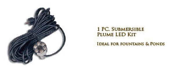 One Piece Submersible Plume Led Light Kit For Fountains